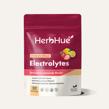 HerbHue Hydrate Ritual – Electrolytes Powder with Potassium, Magnesium & Vitamin C for Daily Hydration Support