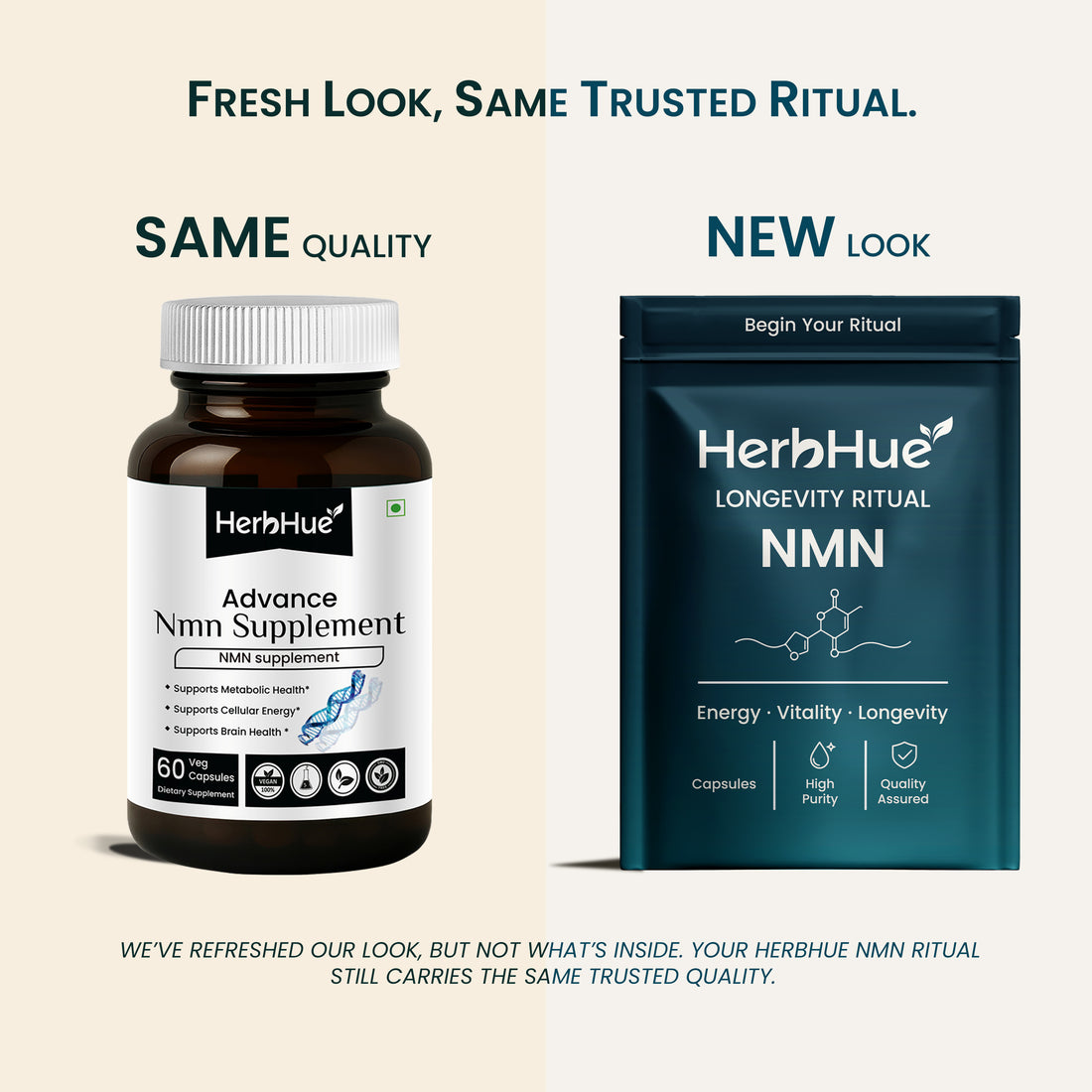 HerbHue NMN Ritual – Advanced Cell Support for Lifespan Wellness