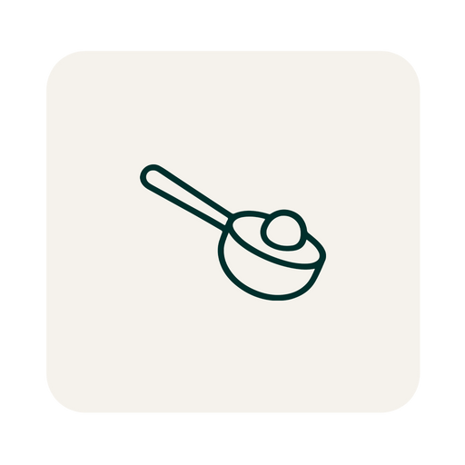 Scoop out a pea-sized amount