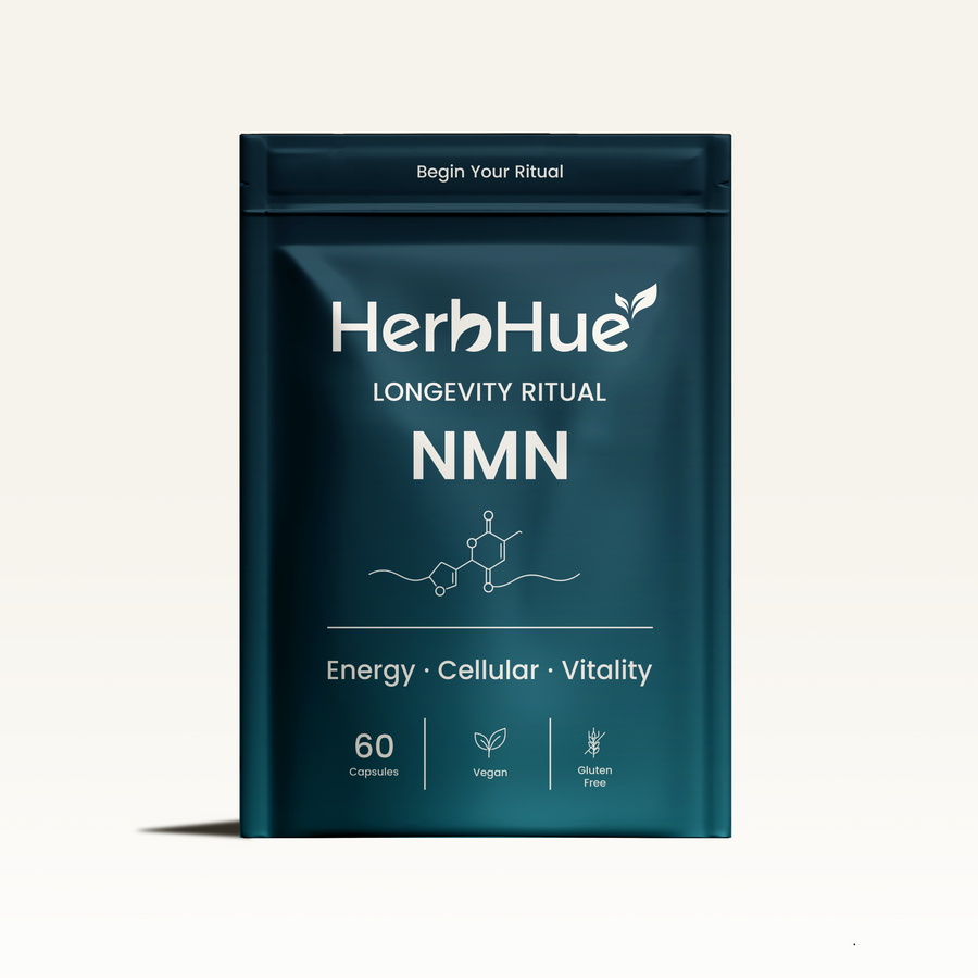 HerbHue NMN Ritual — 60 vegan capsules, 250mg NMN each