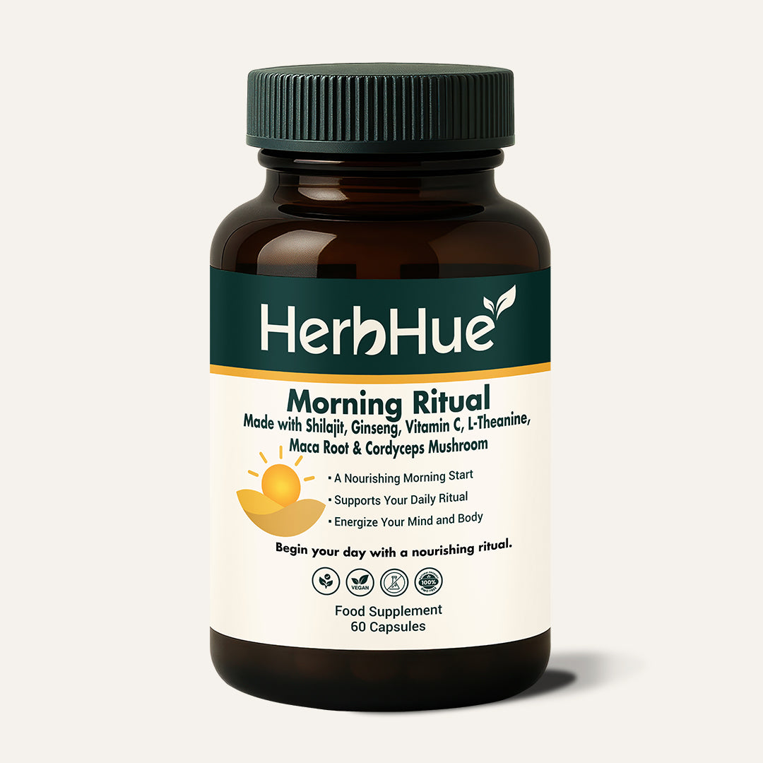 HerbHue Morning Ritual – A Daily Foundation with, L-Theanine, Ginseng & Vitamin C